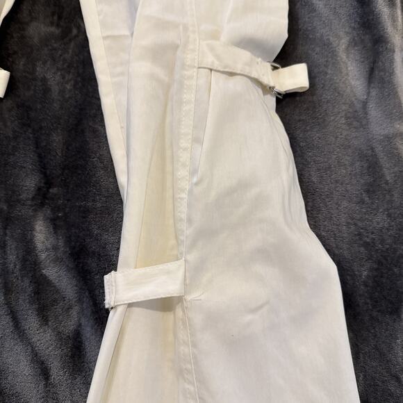 SYMMETRY White High-Rise Trouser Pants Belted Elastic Waist Size 6 - Picture 6 of 16